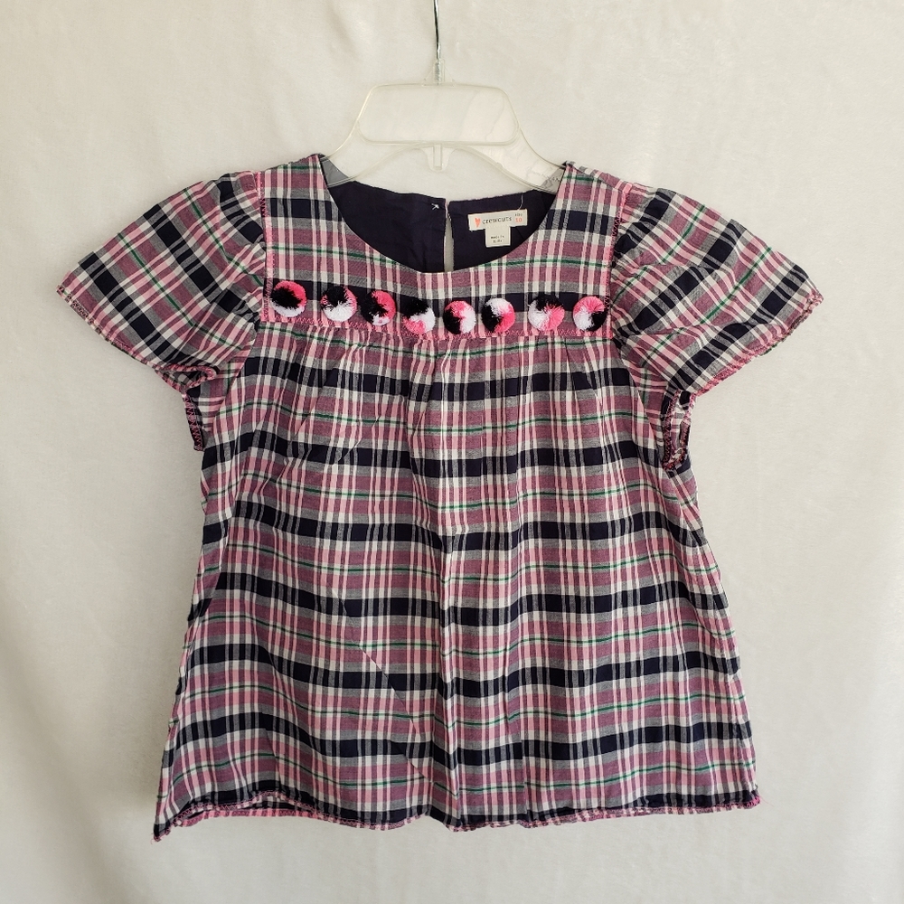 Crewcuts girls pom pom top